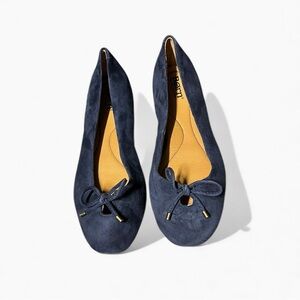 🌻NEW Børn Poe Navy Suede Ballet Flats Slip-On Comfort Cushioned Opanka Size 9